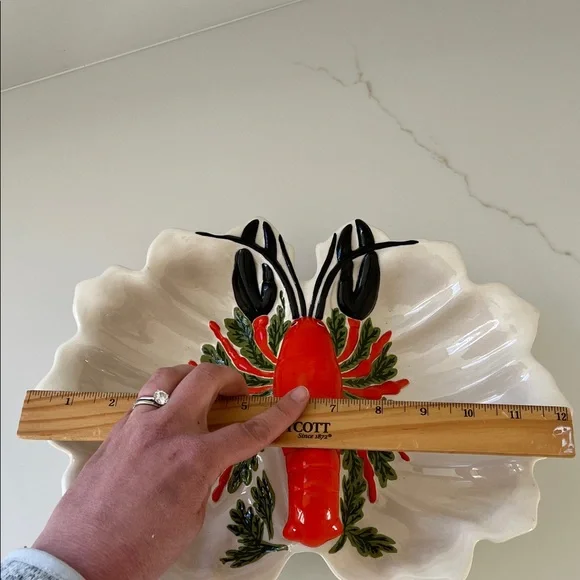 Vintage 1974 Ceramic Lobster Serving Dish- seafood platter - Picture 12 of 12